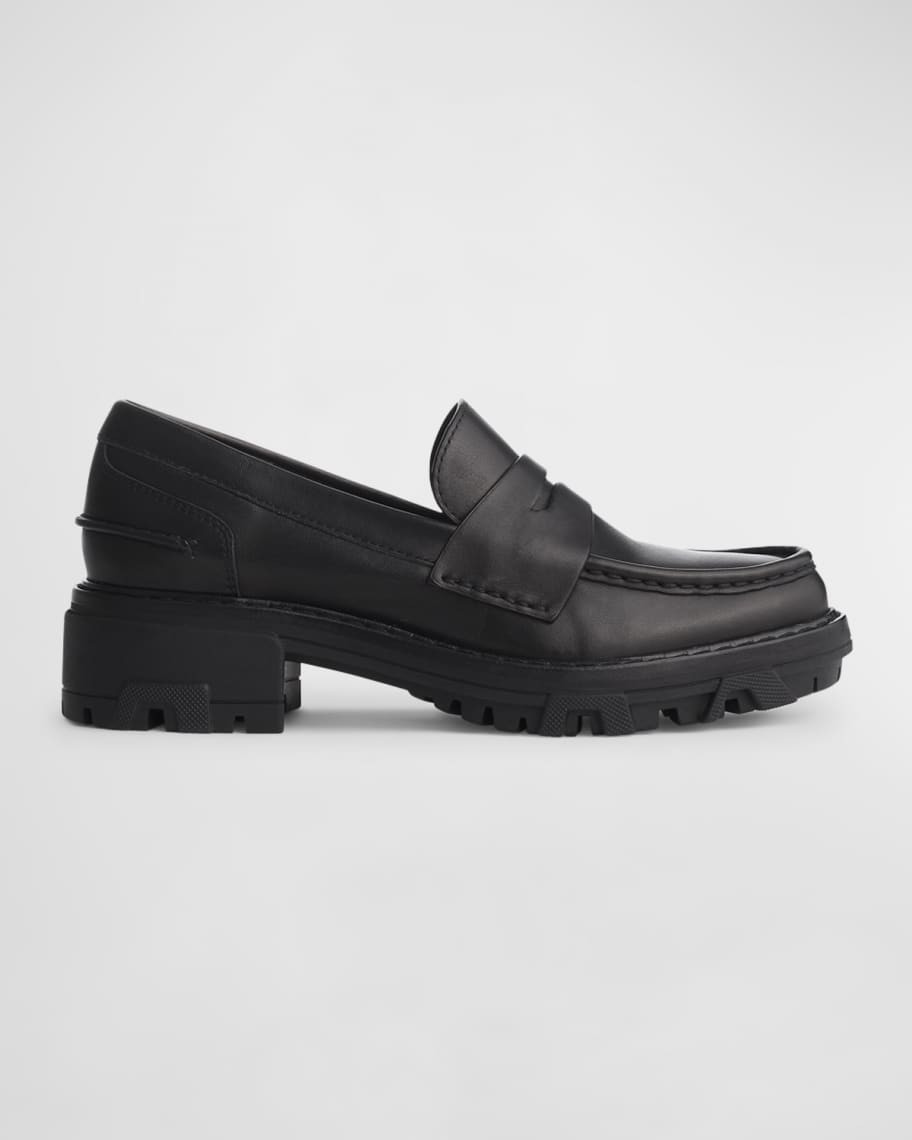 Rag & Bone Shiloh Casual Leather Penny Loafers | Neiman Marcus