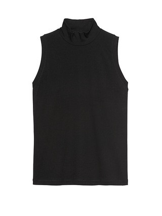 Ribbed Mock-Neck Tank | Banana Republic US
