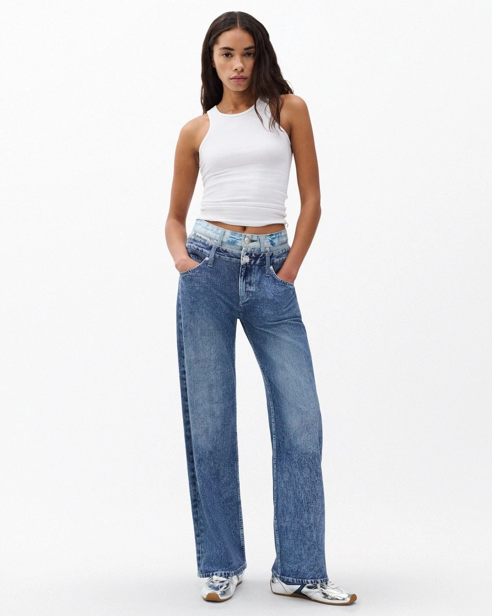 rb Miramar Logan Layered Wide-Leg Pants | rag & bone