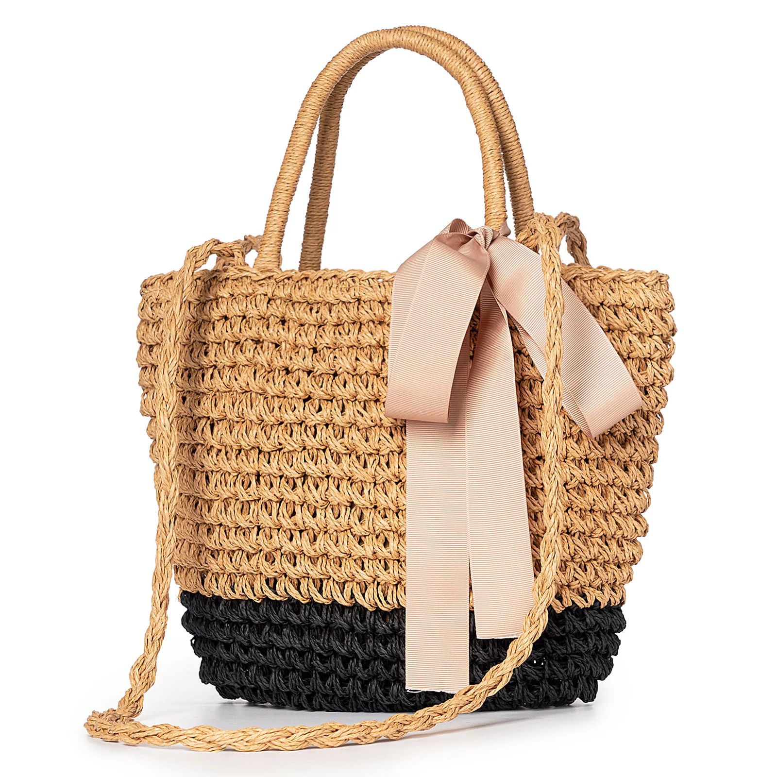 Straw Bag, Bohemian Style Straw Clutch For Women, Beach Straw Purse Woven Tote Bags Handbags | Walmart (US)