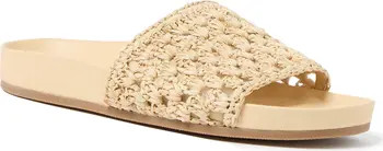 Loeffler Randall Henri Crochet Raffia Slide Sandal | Nordstromrack | Nordstrom Rack