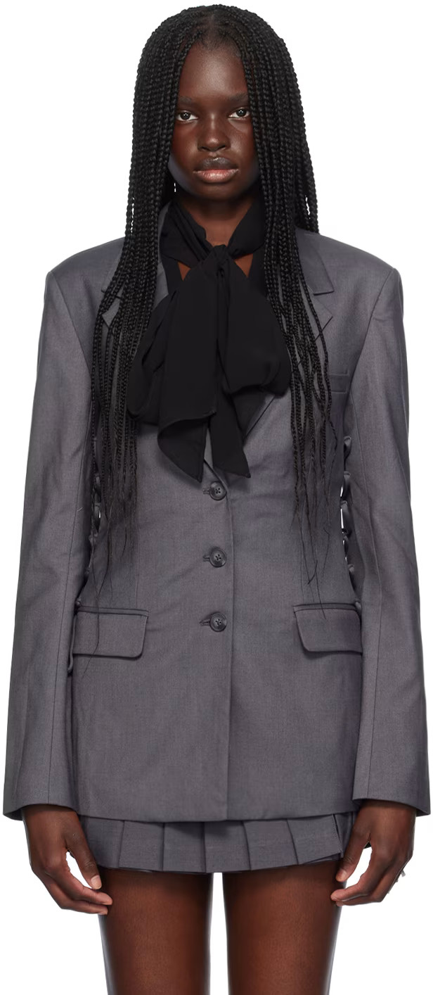 Gray Delila Blazer | SSENSE