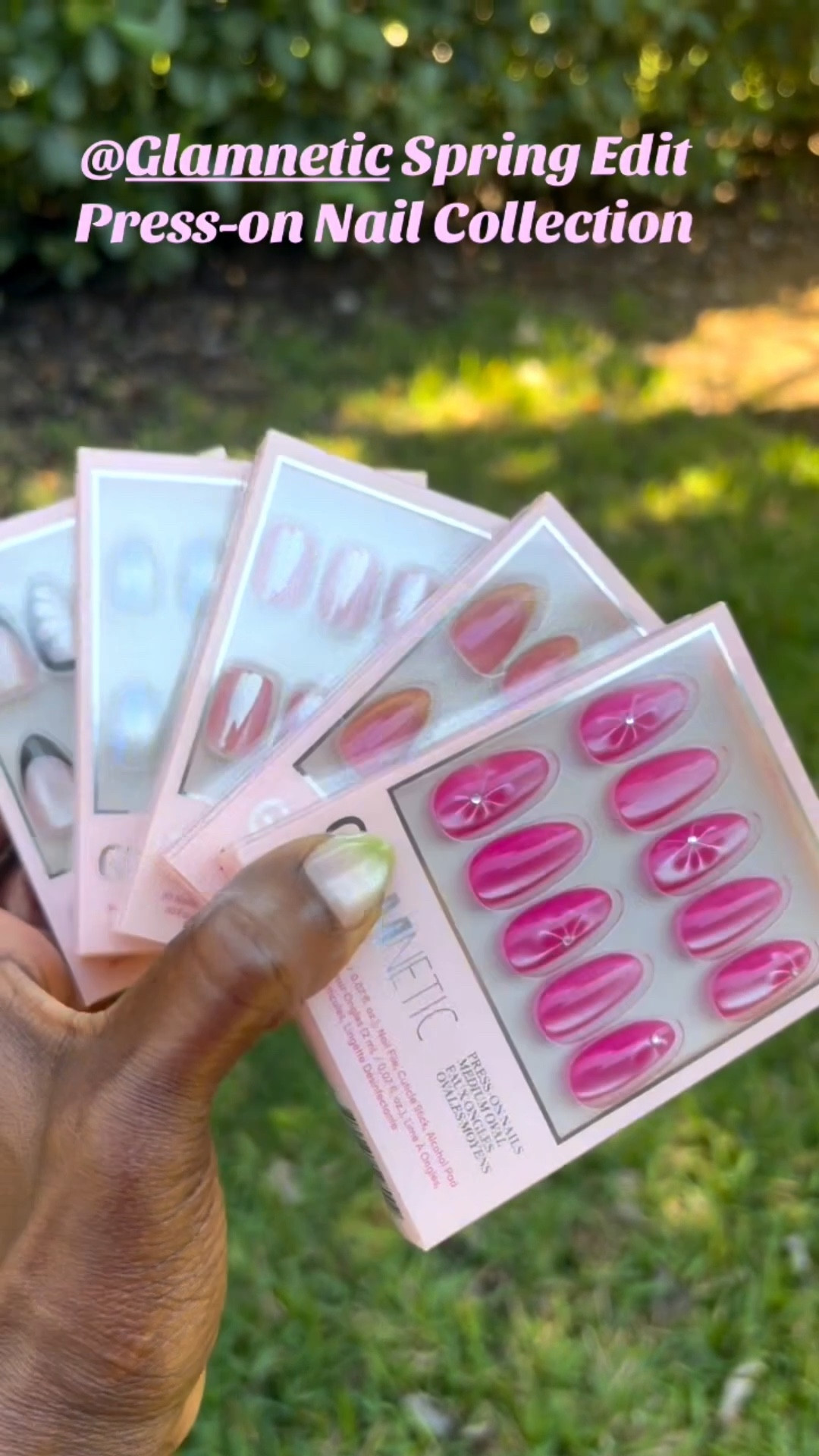 Spring just got a MAJOR upgrade 🌷💅🏽 The new Glamnetic Spring Edit is EVERYTHING—florals, butterflies (finally!! 🦋), and so many finishes, shapes, and lengths to match whatever vibe you’re on.

I’m sharing my top 5 picks from the collection and honestly… it was hard to choose 😩 These sets are perfect for spring into summer—soft, playful, and still giving main character energy.

If you’ve been waiting to switch up your nails, this is your sign 👀✨

#GlamneticNails #PressOnNails #SpringNails2026 

#LTKselfcare #LTKOver40