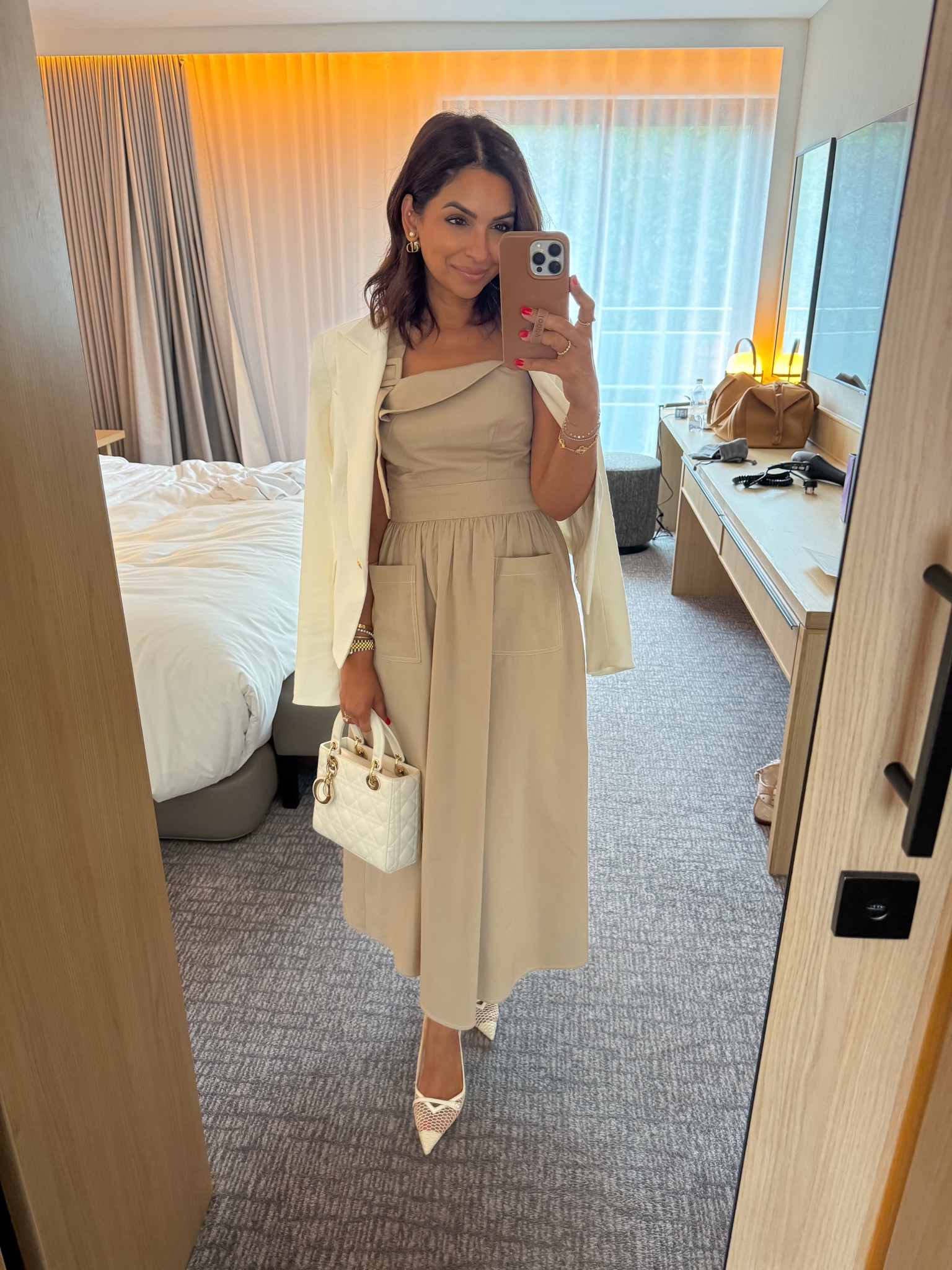 Outfit for Wimbledon/ wearing an xs in dress, size 0 in blazer- both TTS. I sized up half a size in heels! 

#LTKShoeCrush #LTKTravel #LTKStyleTip