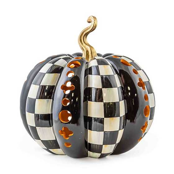 Cutout Illuminated Pumpkin - Short | MacKenzie-Childs