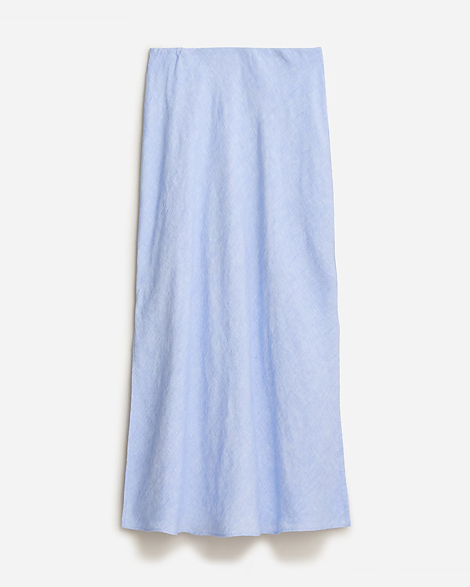 Gwyneth slip skirt in linen | J. Crew US