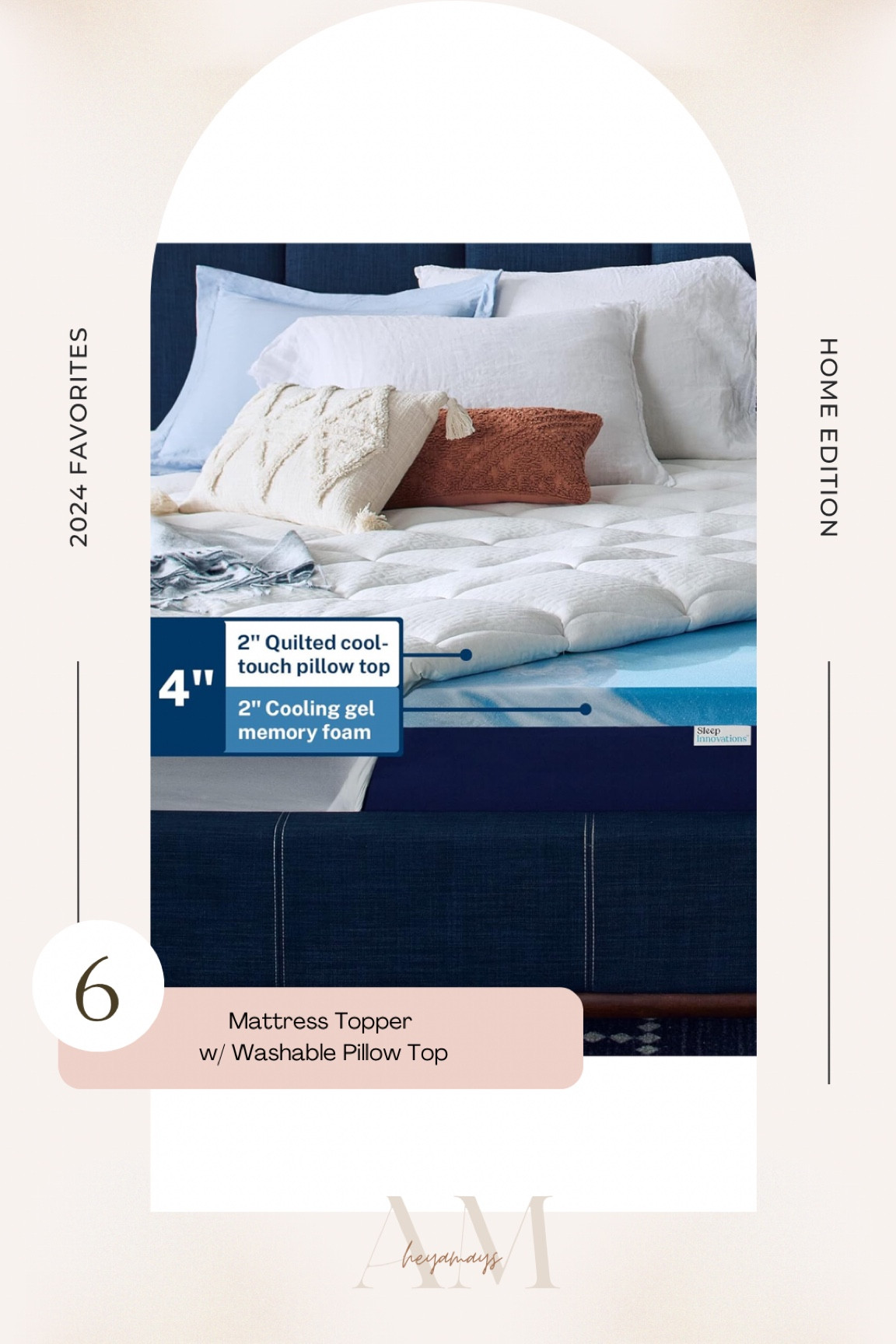 How could I forget about my mattress topper!! It makes my bed feel so cozy and comfy! One of my favorite purchases last year!

#LTKFamily #LTKHome