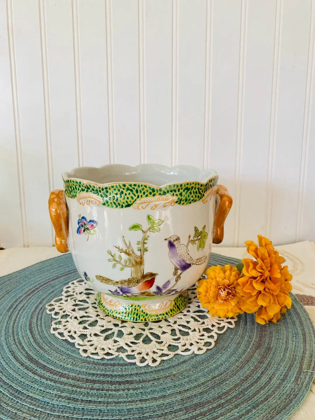 Chinese Jardiniere/ Cache Pot / Planter - Etsy | Etsy (US)