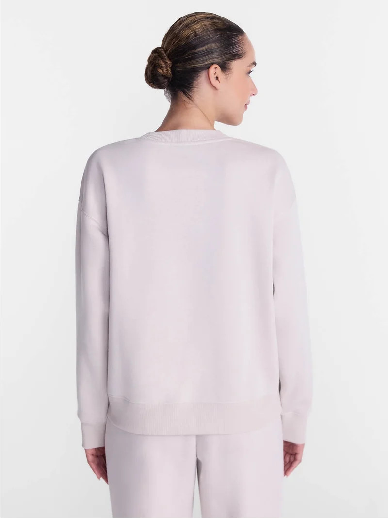 Athletic Works Women's and Women's Plus Fleece Sweatshirt with Long Sleeves, Sizes XS-4X | Walmart (US)