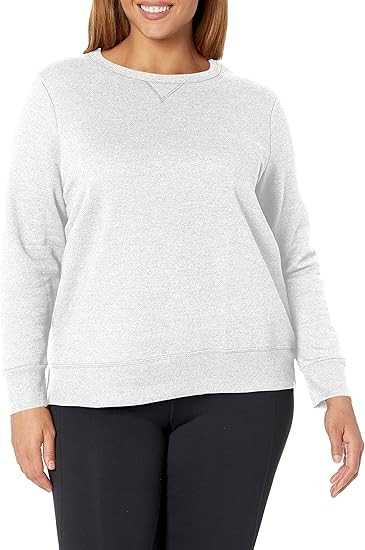 Just My Size Women's Plus-Size EcoSmart Sweatshirt with V-Notch | Amazon (US)