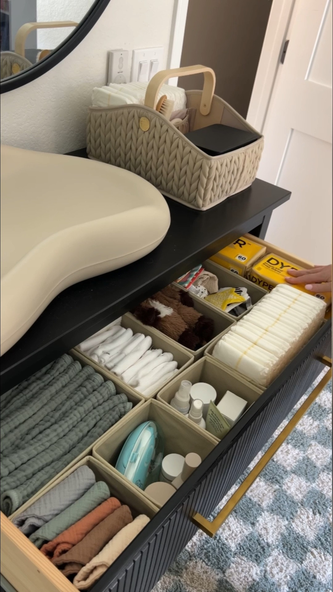 Baby dresser organization! Linked everything I used here!

#LTKBump #LTKBaby #LTKKids