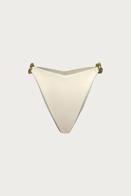 Gold Chain High Rise (Faux Suede Cream) | SAME