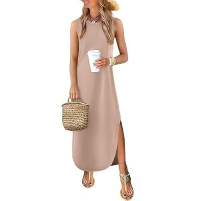 ANRABESS Summer Dresses for Women 2026，Sleeveless Loose Fit Casual Maxi Sundres… | Amazon (US)