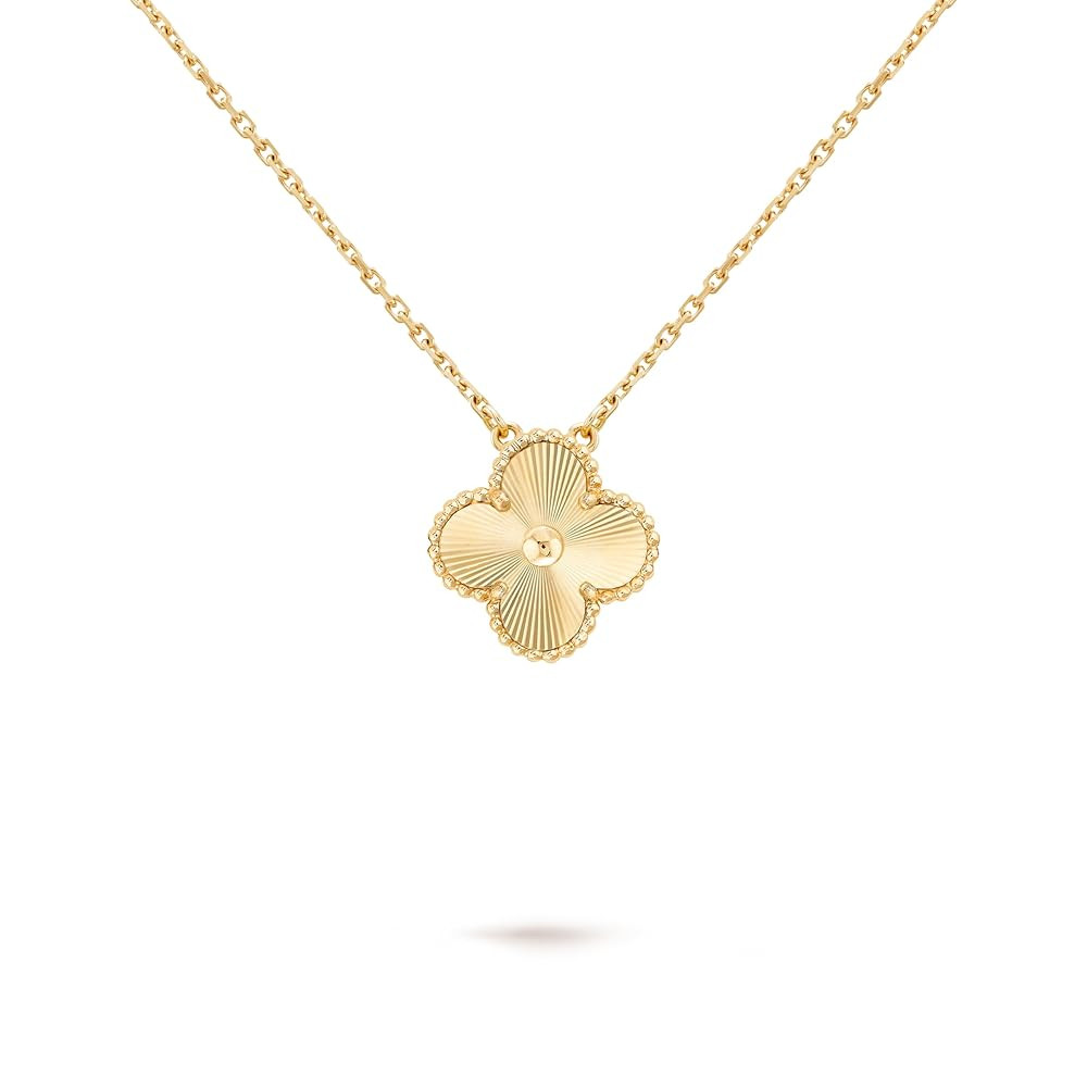 18K Gold Plated Four Leaf Clover Necklace for Women Lucky Clover Pendant Dainty Gold Necklace, Id... | Amazon (US)