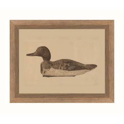 Petal Lane 9"x7" Wooden Duck Decoy Framed Wall Canvas Dimensional Rustic Frame | Target