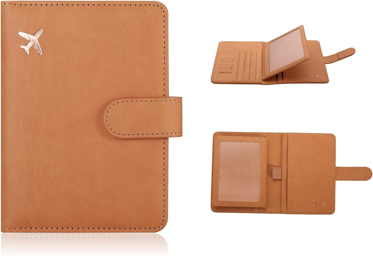 Deziliao Passport and Vaccine Card Holder Combo, PU Leather Passport Holder with Vaccine Card Slo... | Amazon (US)