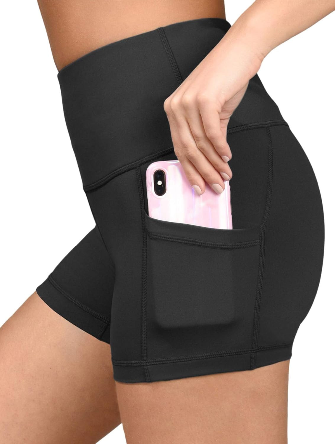 Yogalicious High Waist Ultra Soft Lightweight Biker Shorts | Amazon (US)