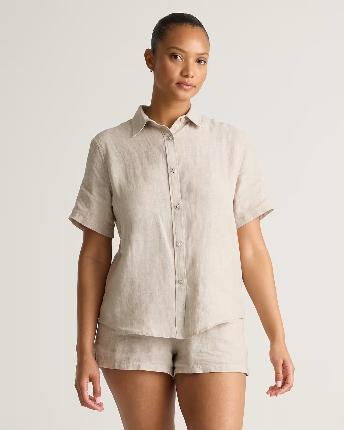 100% European Linen Shorts Pajama Set | Quince