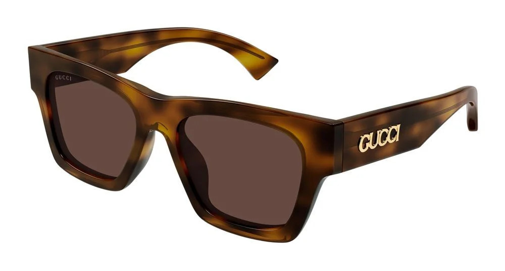 Gucci Eyewear Rectangular Logo Sunglasses | Cettire Global