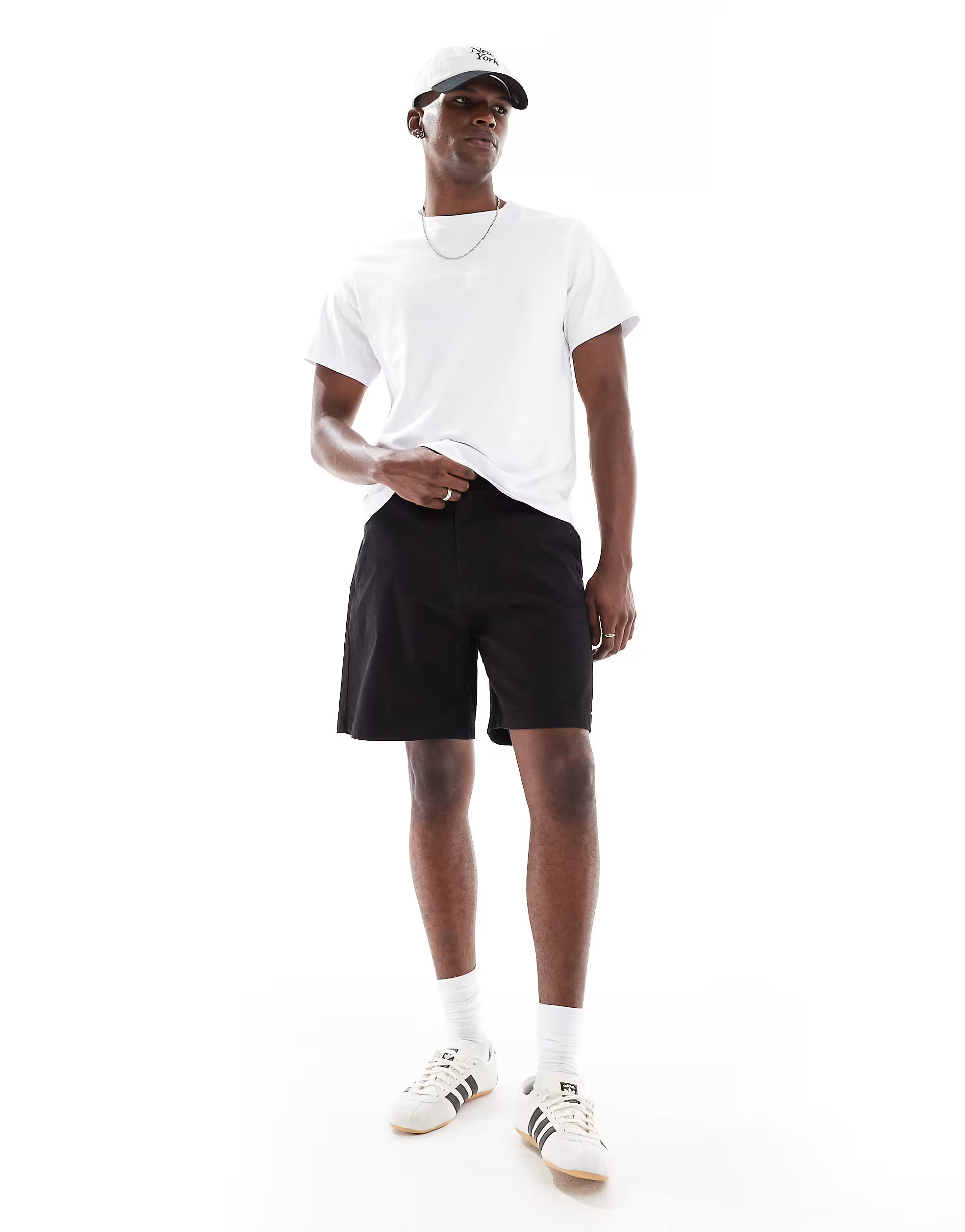 ONLY & SONS loose fit shorts in black | ASOS (Global)