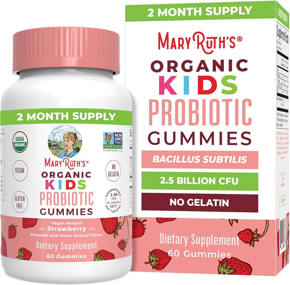 MaryRuth Organics Kids Probiotics for Digestive Health | USDA Probiotic Gummies | 2 Month Supply ... | Amazon (US)