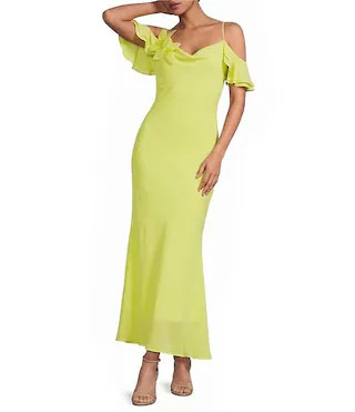 Rosemary Sweetheart Neckline Floral Applique Off The Shoulder Gown | Dillard's