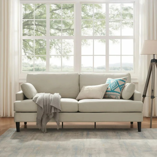 Positano Mid Modern Sofa, Oatmeal - Walmart.com | Walmart (US)