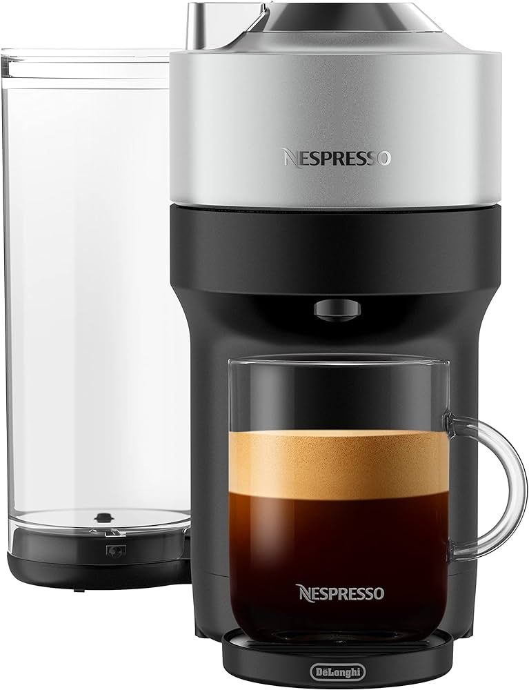 Nespresso Vertuo Pop+ Deluxe Coffee and Espresso Machine by De'Longhi, Silver | Amazon (US)