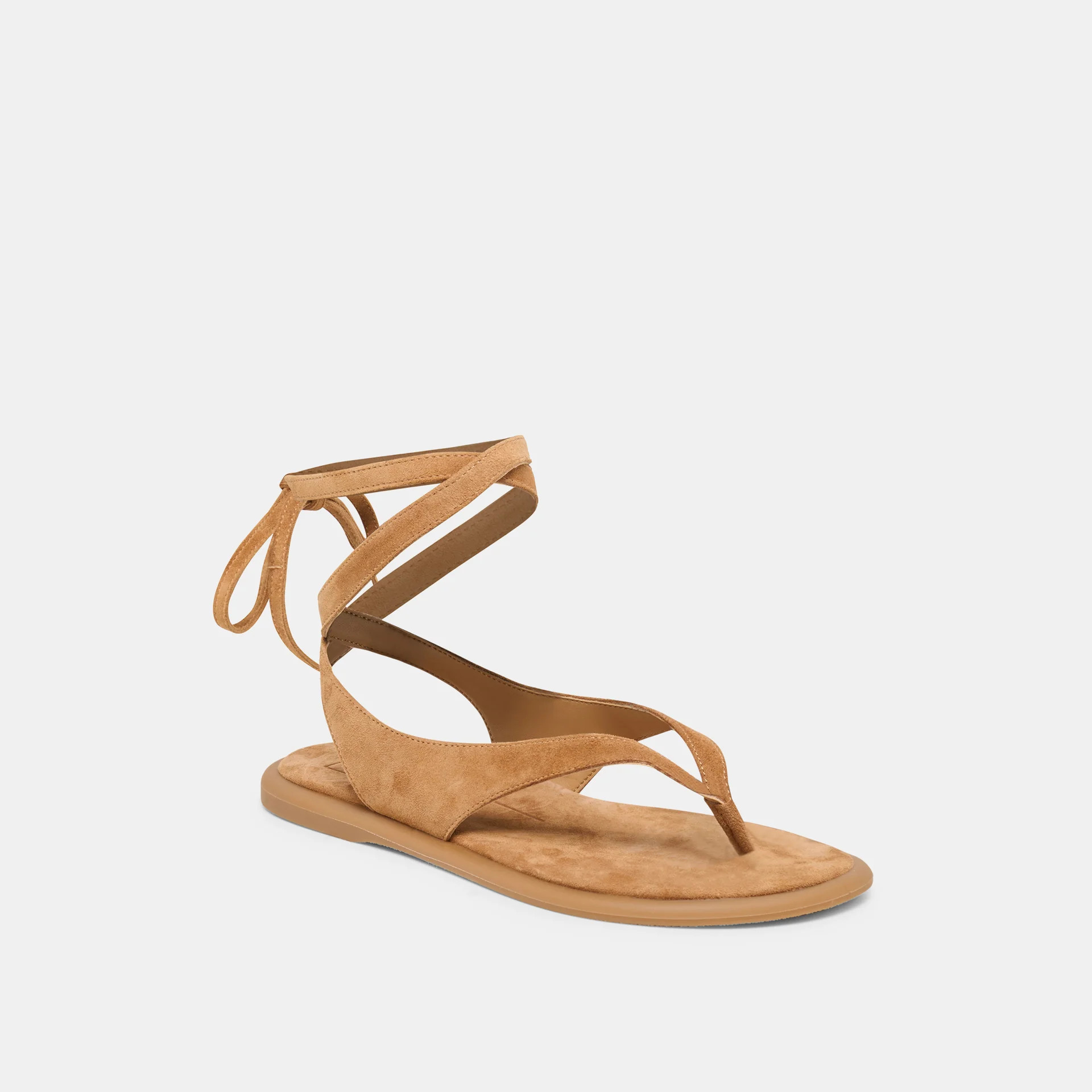 Jayden Sandals Teak Suede | DolceVita.com