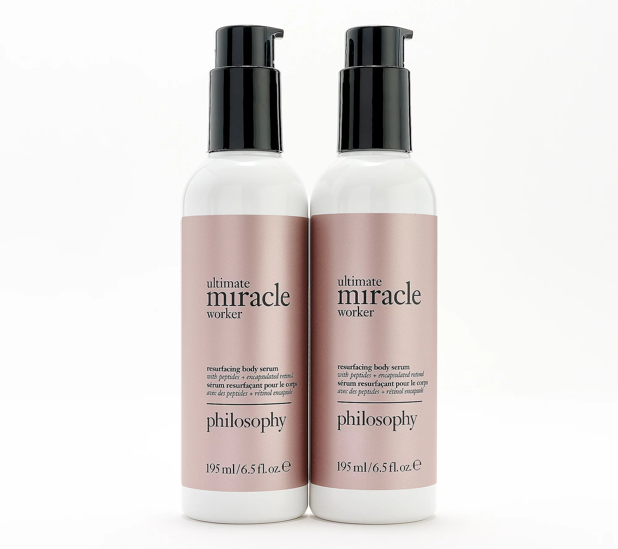 philosophy ultimate miracle worker resurfacing body serum duo | QVC