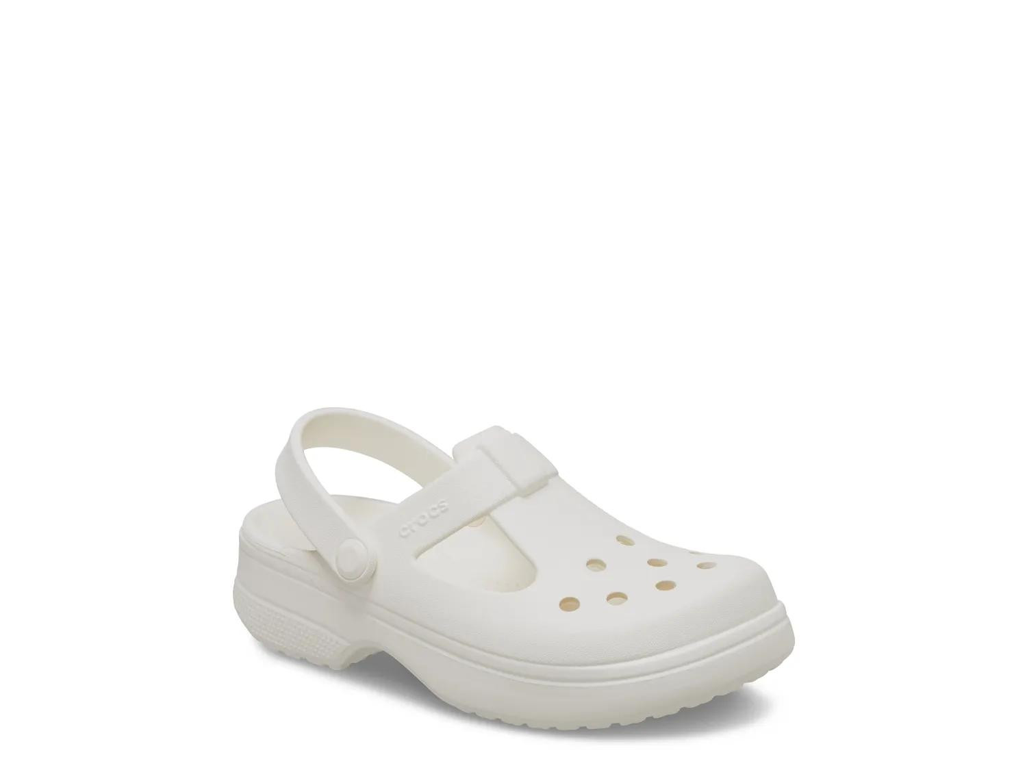 Crocs Classic Mary Jane Clog Kids' | Girl's | Off White | Size 7 Toddler | Clogs | Slip-Ons | Mary Jane | DSW