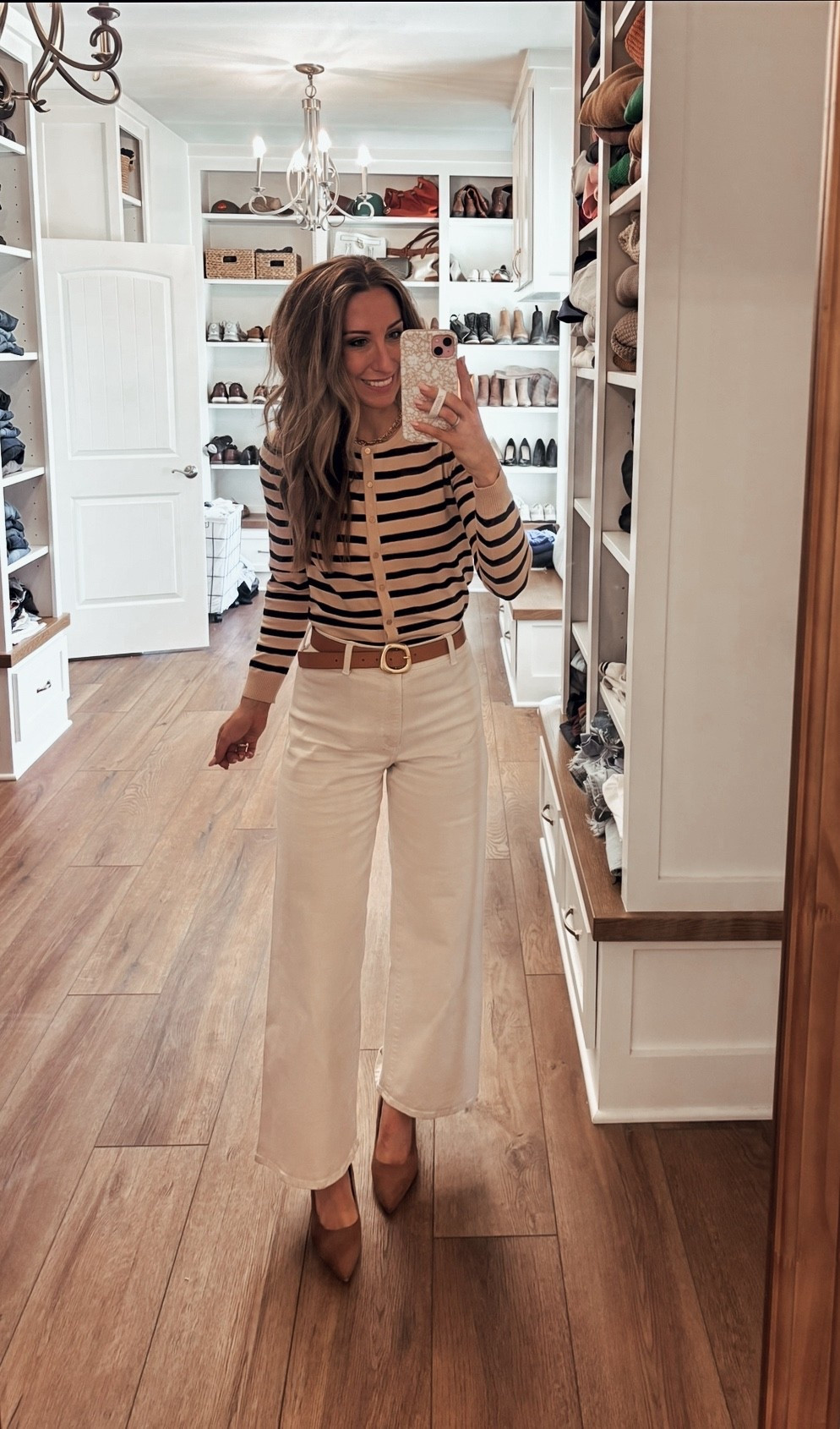 This outfit is giving JCrew vibes in a target and Amazon budget. 💁‍♀️

Wide leg ankle jeans | striped cardigan | spring outfit inspo | women’s workwear | | chic outfit | classic outfit 

#LTKootd #LTKSeasonal #LTKWorkwear