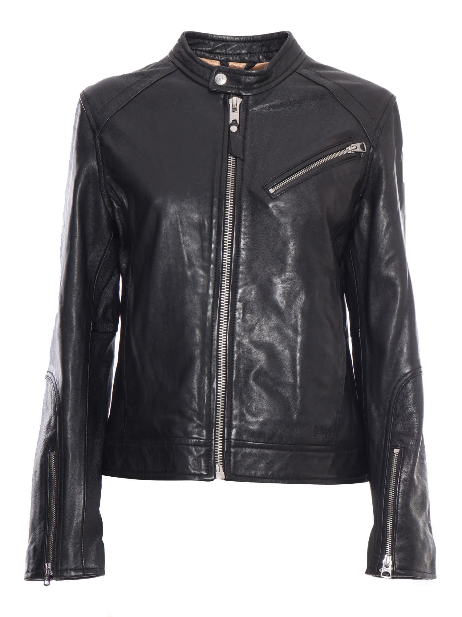 Schott NYC Black Leather Jacket | Italist.com US
