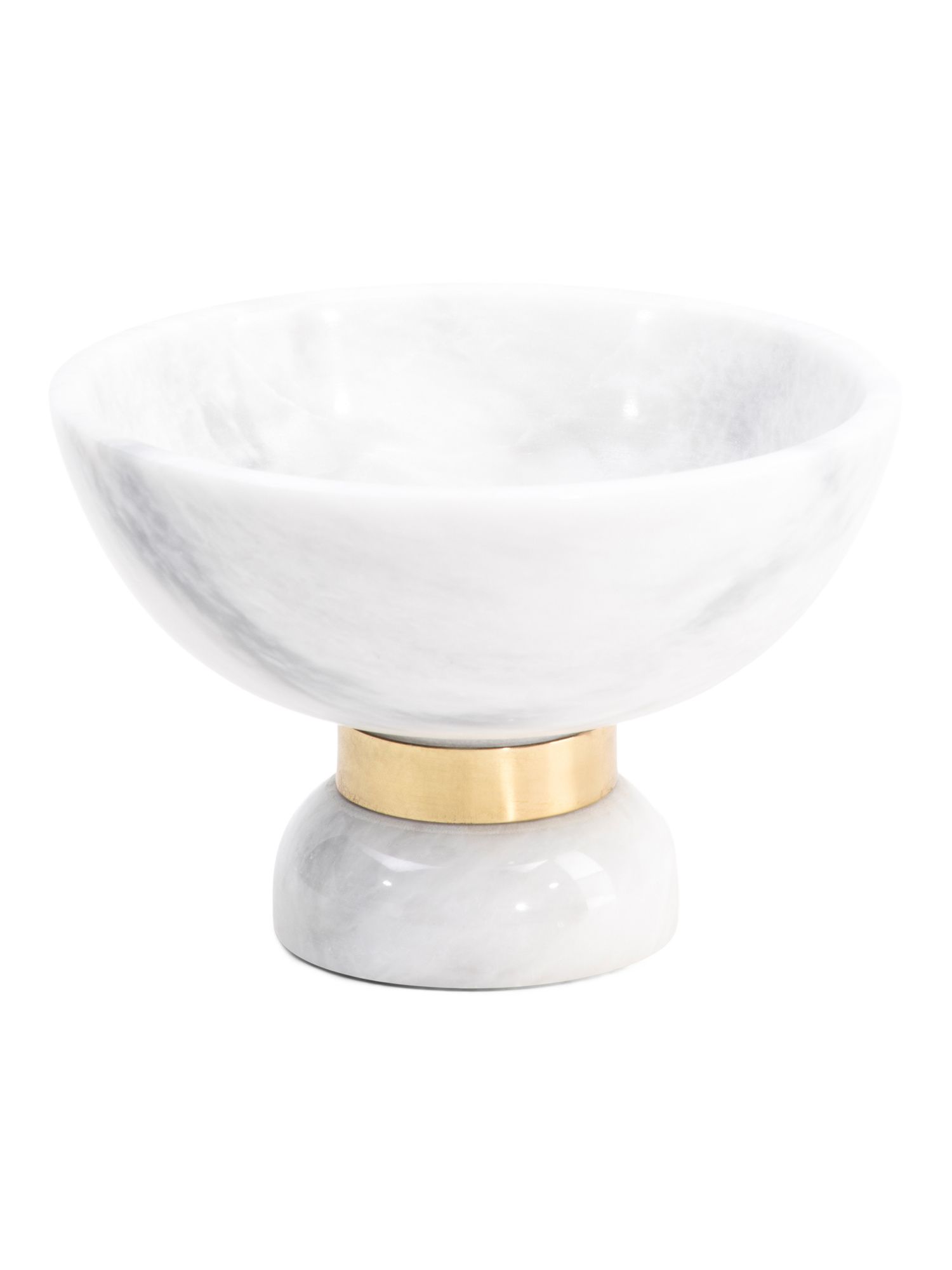 8in Marble Pedestal Bowl | TJ Maxx