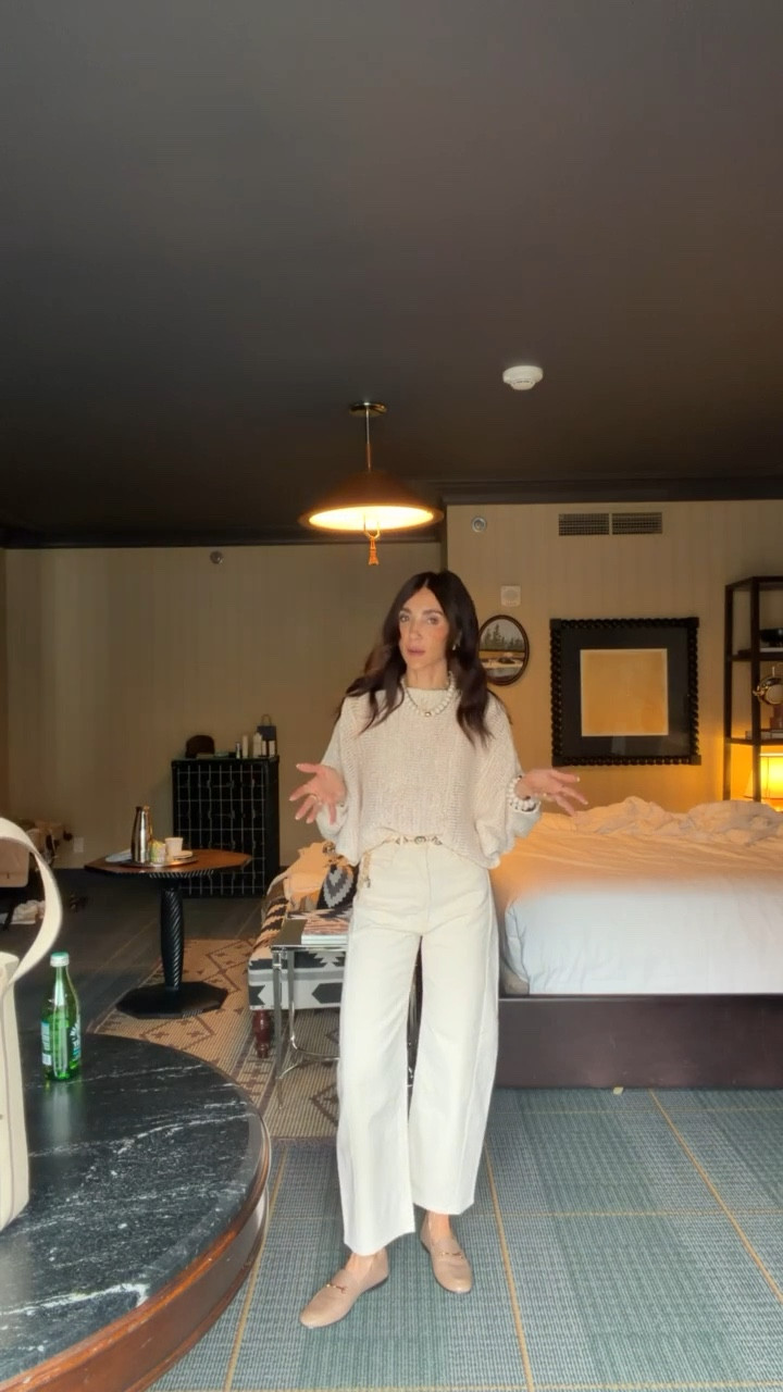 Busines casual outfit, ootd, mother jeans, white jeans, monochromatic look, annabrstyle

#LTKootd #LTKOver40