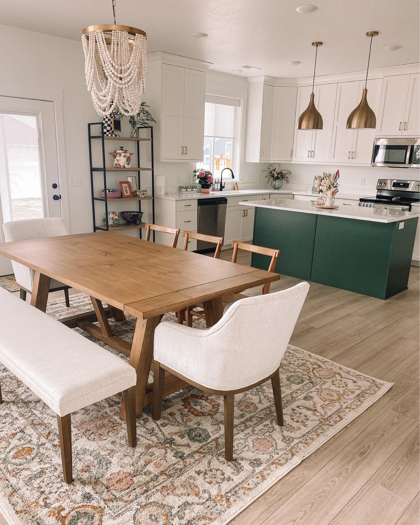 Home design, interior, kitchen dining table, dining room , boho farmhouse style 

#LTKhome