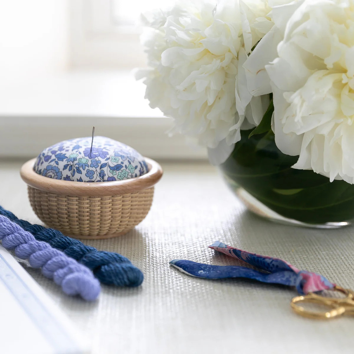 Pre-Order Nantucket Basket Needle Holder | Greystone Needlepoint