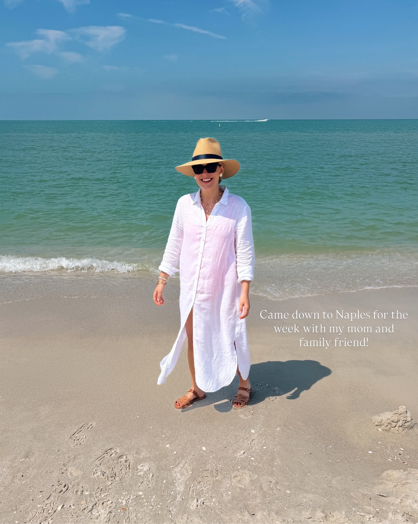 Spent a fun afternoon on the beach in Naples, Florida! 🏖️🌊☀️🐚I added my beach outfits to ShopMy and LTK! #classicstyle #grandmillennial #grandmillenialstyle #naplesflorida