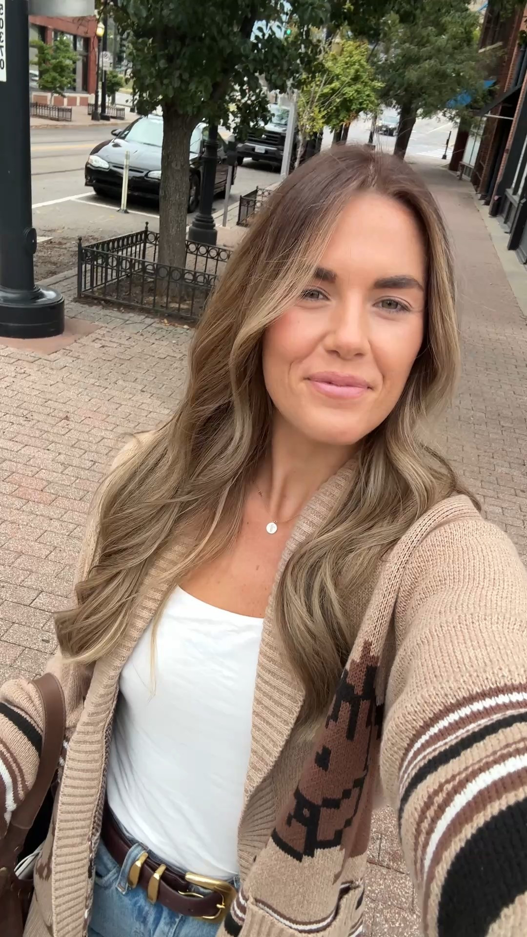 cardigan in a medium, jeans in a 26 extra tall, size down half size in boots!

#LTKTall #LTKSeasonal #LTKStyleTip