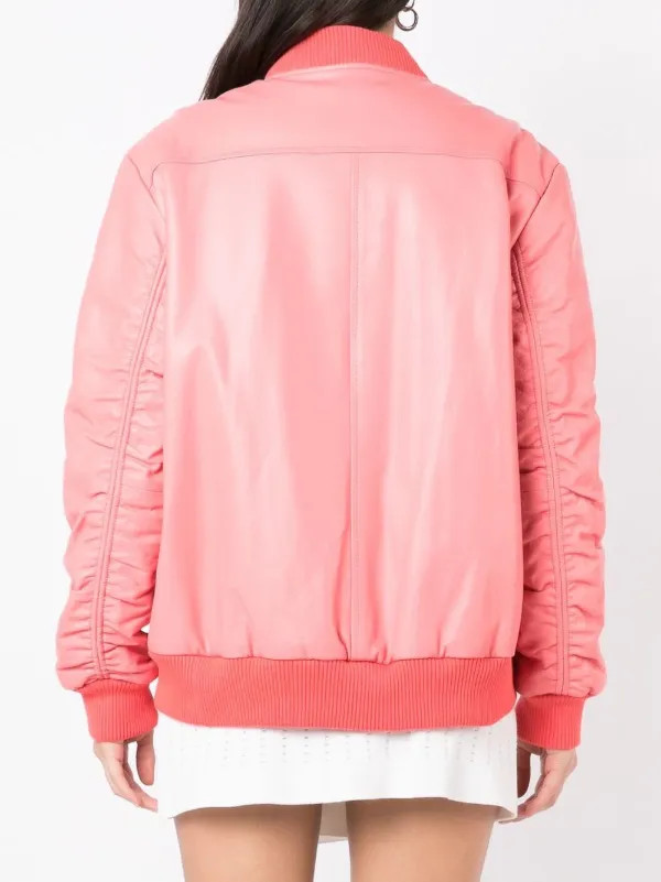 veste bomber zippée en cuir | Farfetch Global