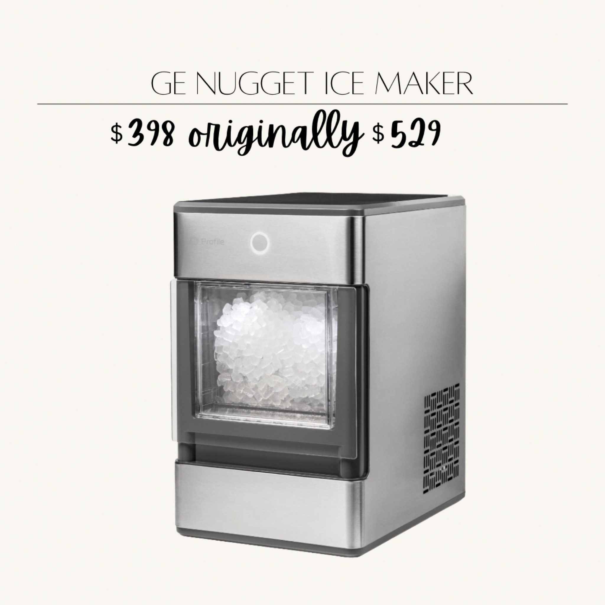 The popular GE nugget ice maker is on sale! Save $120! Opal ice maker  

#LTKsalealert #LTKFind #LTKhome