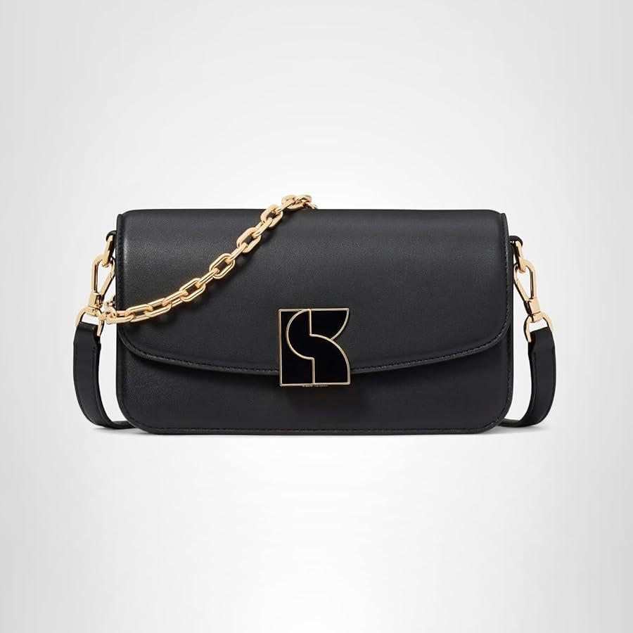 kate spade new york Dakota Smooth Leather Small Crossbody, Black | Amazon (US)