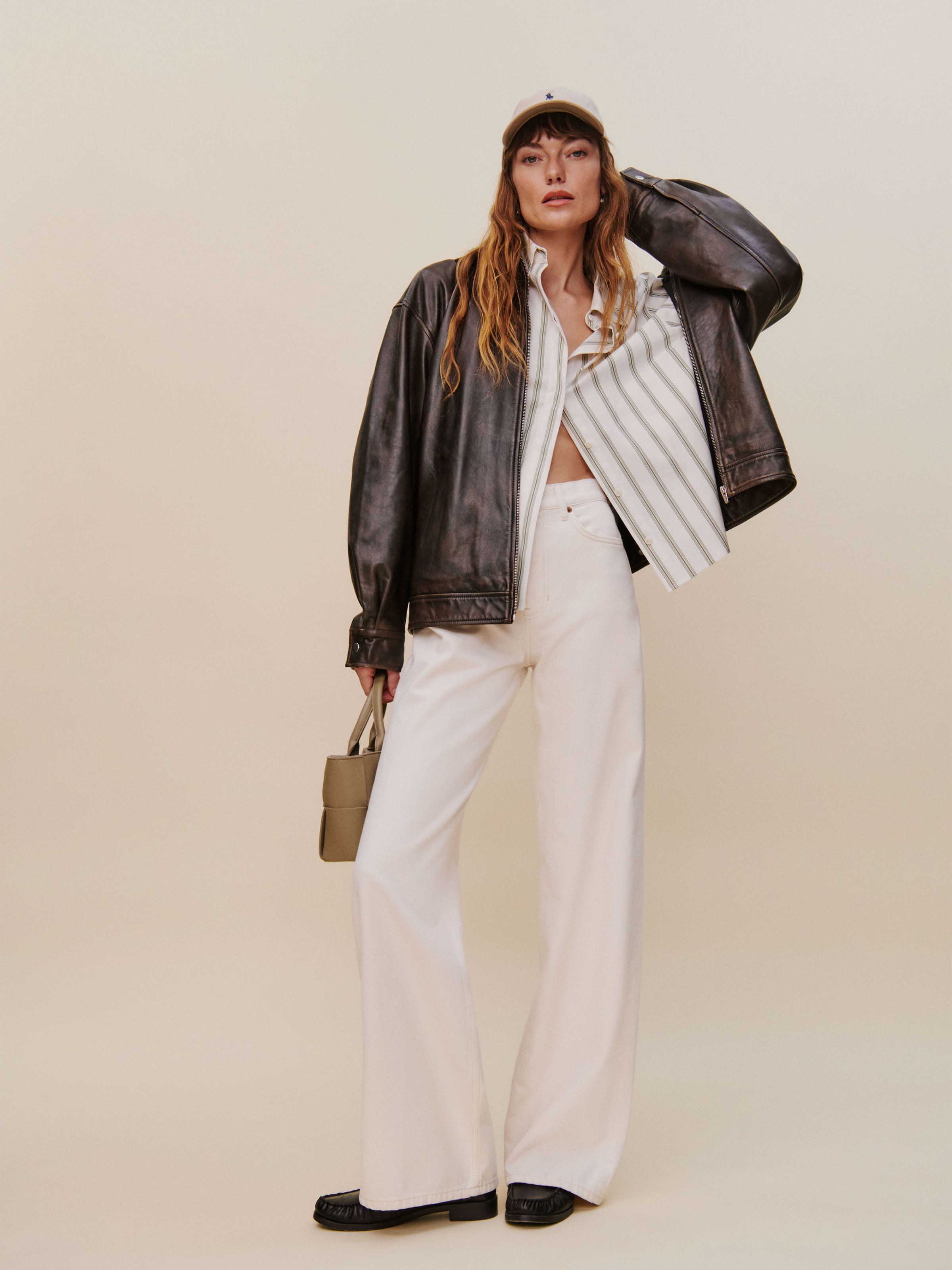 Cary High Rise Slouchy Wide Leg Jeans | Reformation (Global)