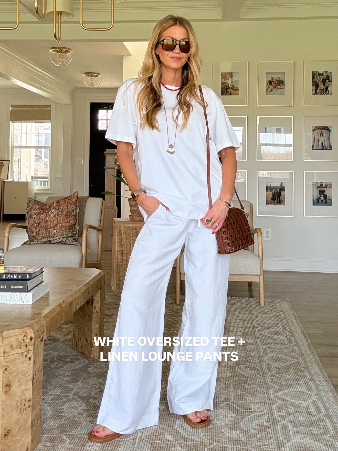 My favorite linen pants! 
Top: runs oversized, wearing size small 
Bottoms: run TTS, wearing size small

#LTKootd #LTKSeasonal #LTKSaleAlert