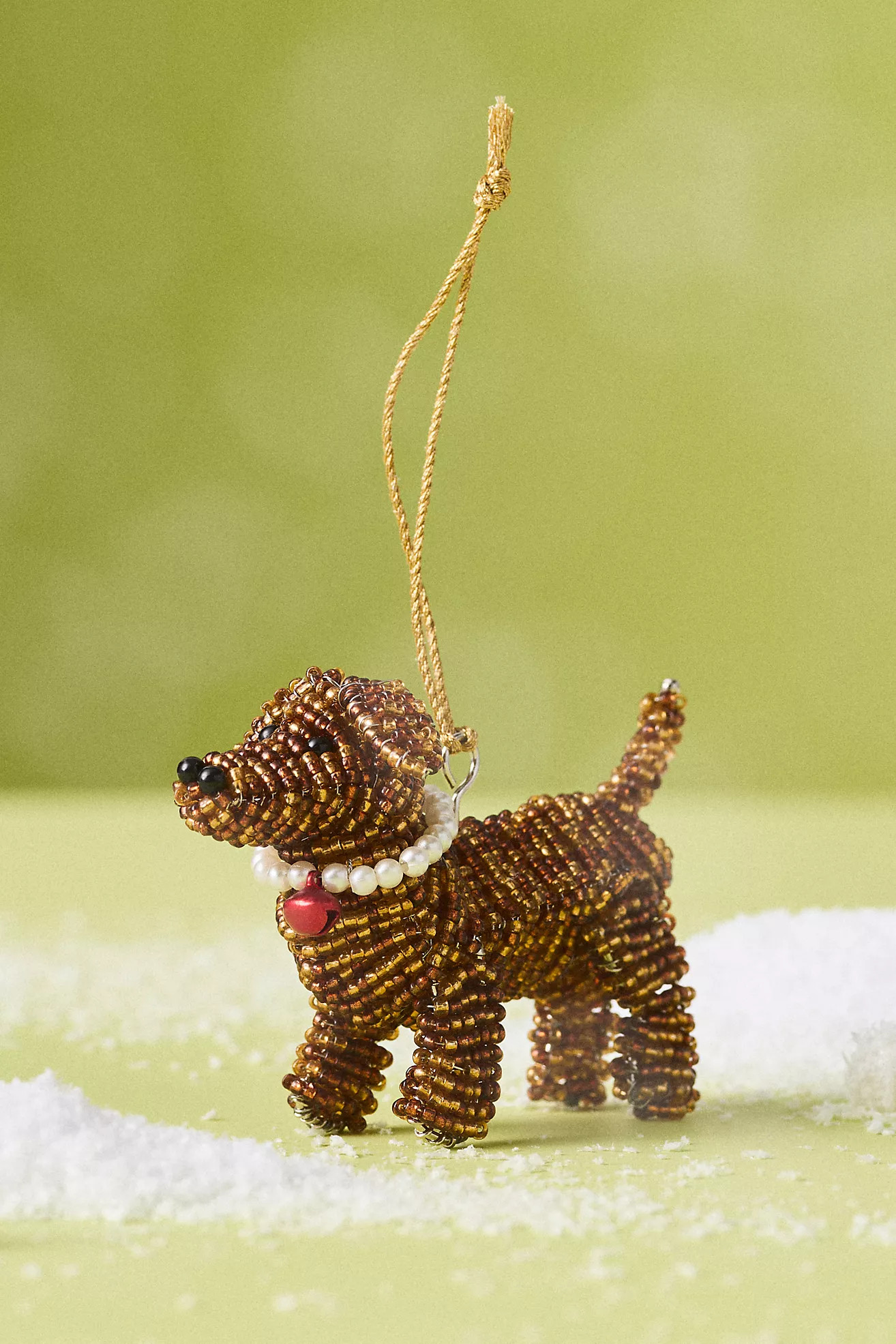 Beaded Dog Ornament | Anthropologie (US)