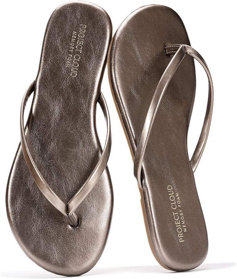 Project Cloud Flip Flops for Women Footwear- Lightweight and Memory Foam Insole Sandals for Women... | Amazon (US)