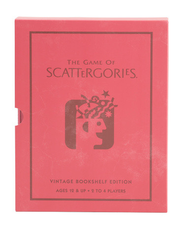 Vintage Scattergories Linen Book Game | TJ Maxx