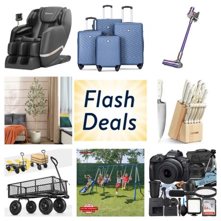 #walmartpartner 
I keep checking the flash deals page on repeat! So many good products and price drops! That full body electric massage chair? Less than $650! Playground? Only 154! And 14 piece Carote knife set? Less than $40! @Walmart is the place to shop online for flash deals! 