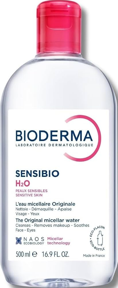 Bioderma - Sensibio - H2O Micellar Water - Makeup Remover Cleanser - Face Cleanser for Sensitive ... | Amazon (US)