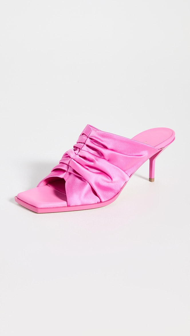 Georgia 60mm Ruched Mules | Shopbop